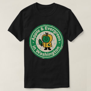 Pacific Northwest Charm_ Washington Vintage Apple  T-Shirt