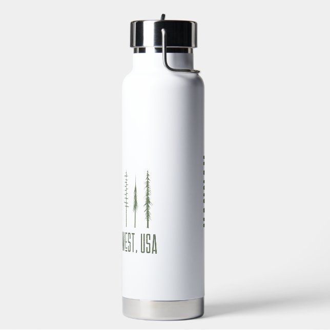 Pacific Northwest (Customisable) Water Bottle (Left)