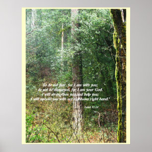 Pacific Northwest Forest Isaiah 41:10 Print