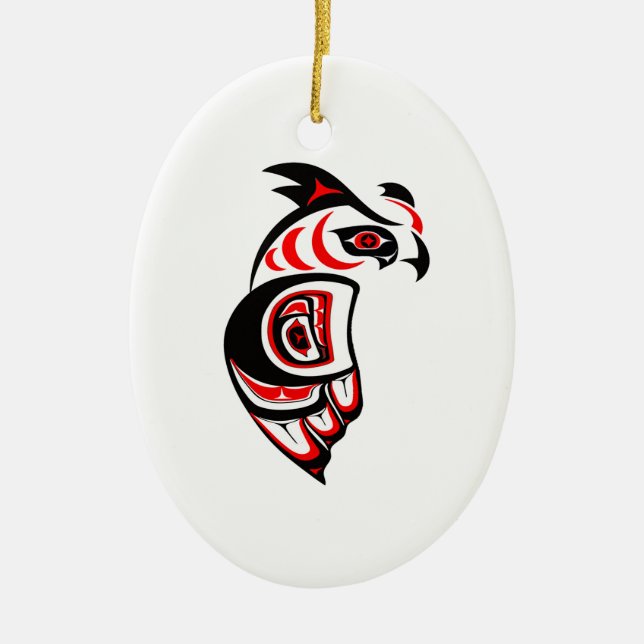 PACIFIC NORTHWEST GUIDE CERAMIC TREE DECORATION (Front)