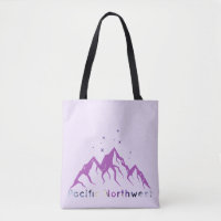 Pacific Northwest Mountain Range and Stars