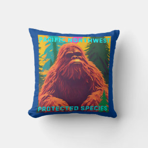 Pacific Northwest Protected Species Sasquatch Cushion