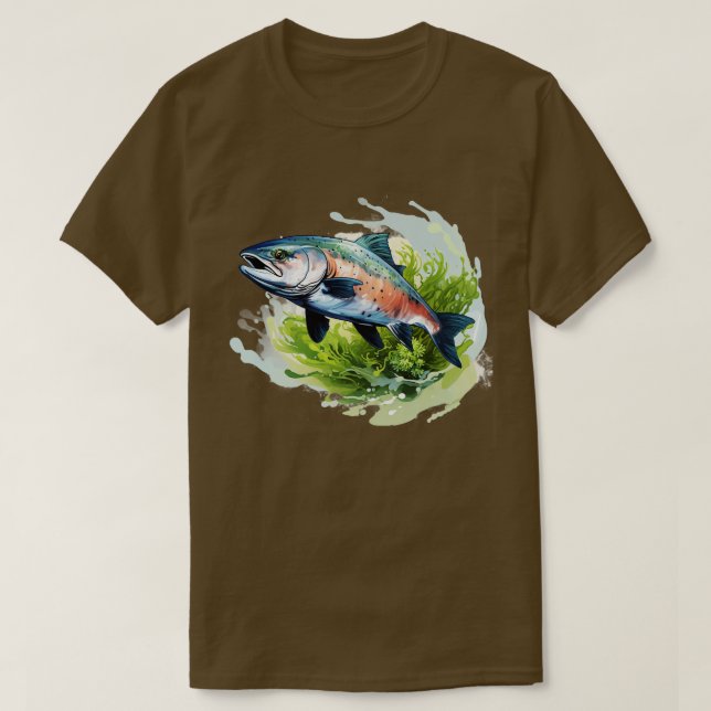 Pacific Northwest Salmon TShirt (Design Front)