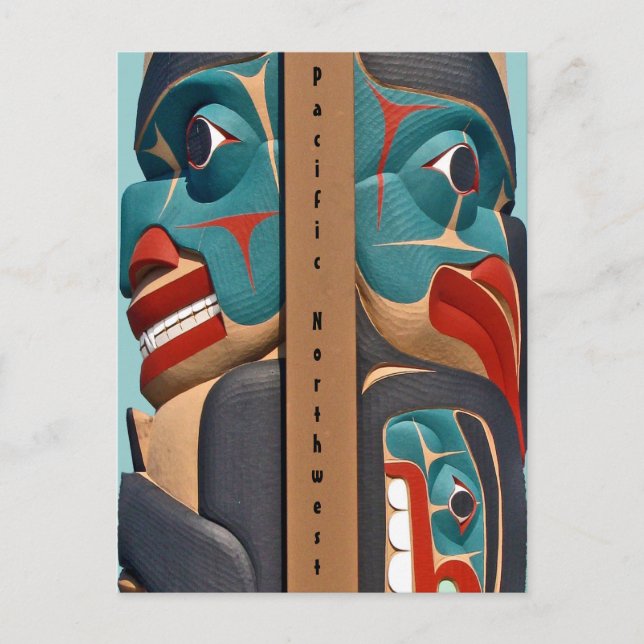 Pacific Northwest Totem Postcard (Front)