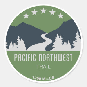 Pacific Northwest Trail Classic Round Sticker
