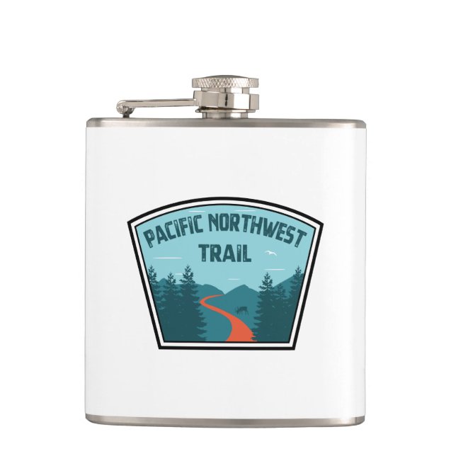 Pacific Northwest Trail Hip Flask (Front)