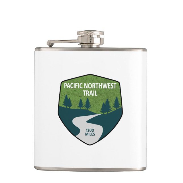 Pacific Northwest Trail Hip Flask (Front)