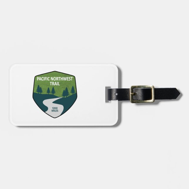 Pacific Northwest Trail Luggage Tag (Front Horizontal)
