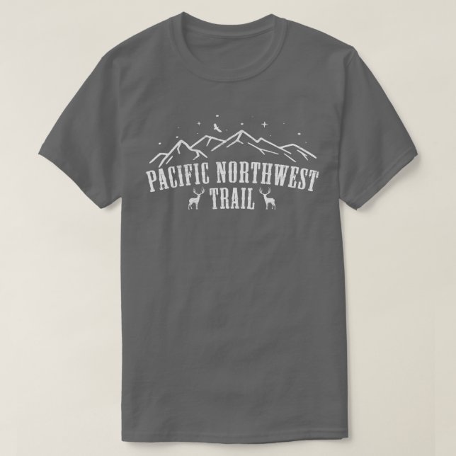 Pacific Northwest US National Trail PNT Backpackin T-Shirt (Design Front)