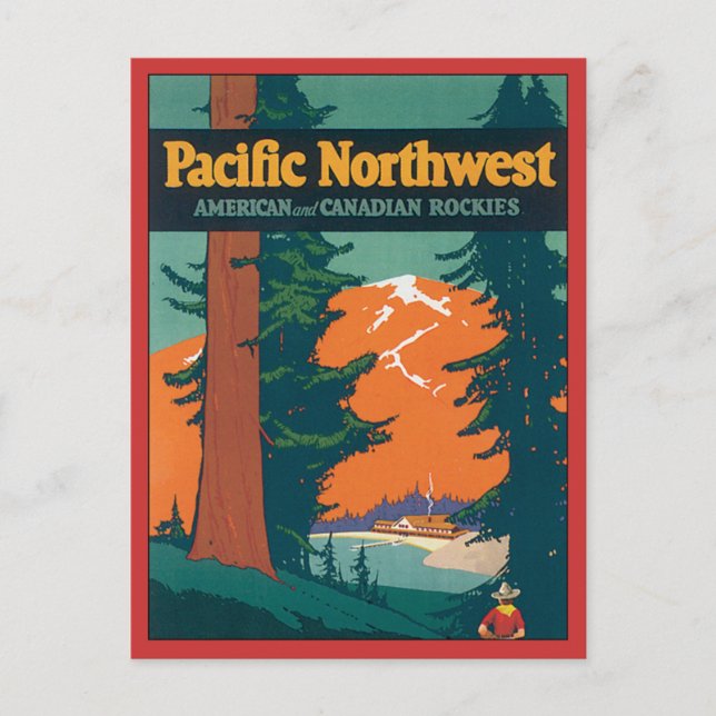 Pacific Northwest Vintage Postcard (Front)