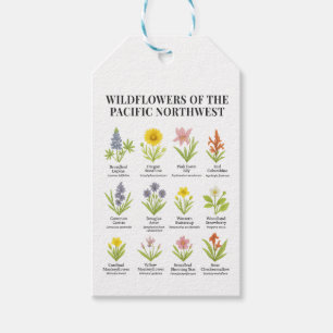 Pacific Northwest Wildflowers – Watercolor Style Gift Tags
