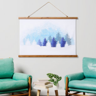 Pacific Northwest Winter Hanging Tapestry