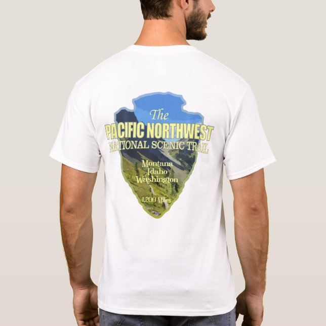 Pacific NW Trail (arrowhead) T-Shirt (Back)