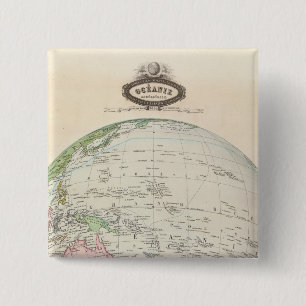 Pacific Ocean 15 Cm Square Badge