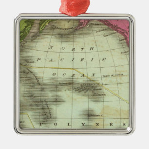 Pacific Ocean 6 Metal Tree Decoration