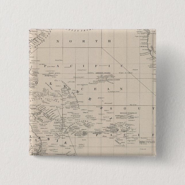 Pacific Ocean 9 15 Cm Square Badge (Front)
