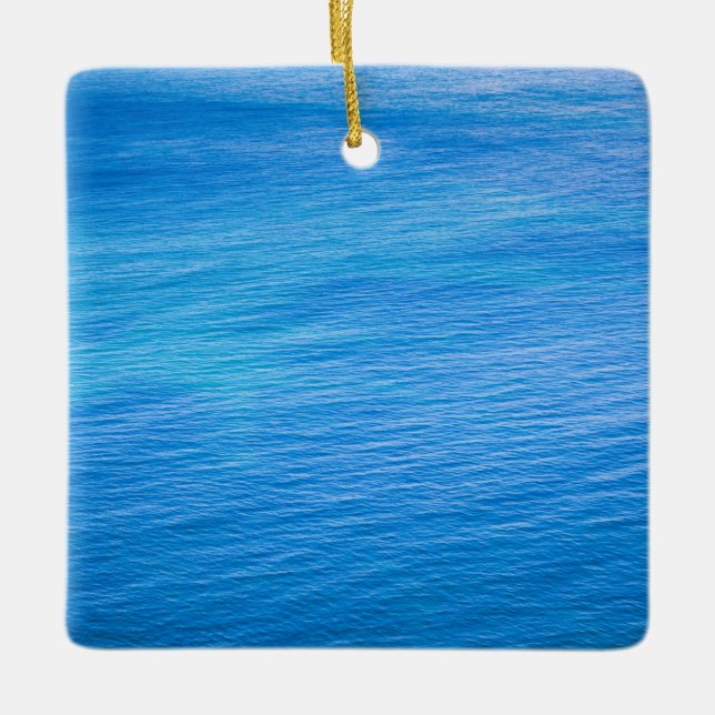 Pacific Ocean at La Jolla Beach in San Diego, Cali Ceramic Ornament (Front)