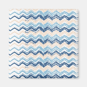 Pacific Ocean Chevron Pattern Magnet