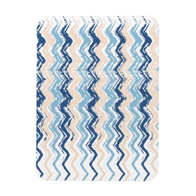 Pacific Ocean Chevron Pattern Magnet (Vertical)