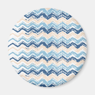 Pacific Ocean Chevron Pattern Magnet