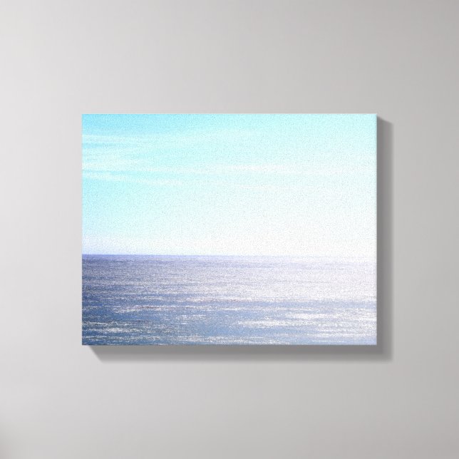 Pacific Ocean Horizon Colour 11x14 Canvas Print (Front)