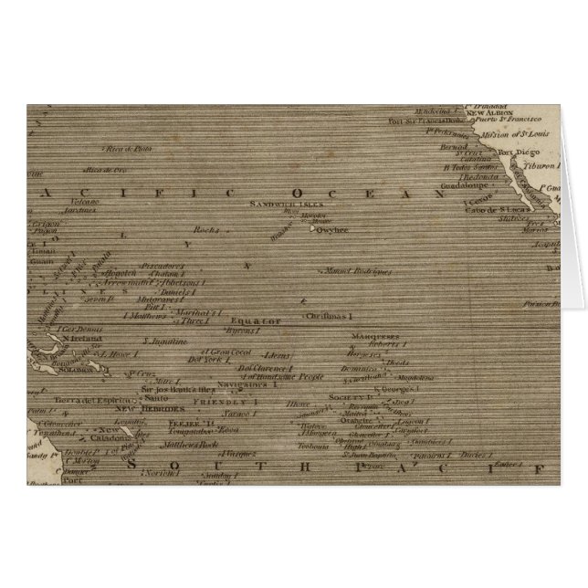Pacific Ocean Map by Arrowsmith (Front Horizontal)