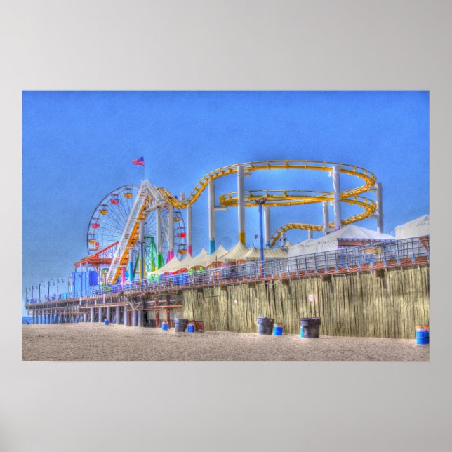 Pacific Ocean Park" Santa Monica Poster (Front)