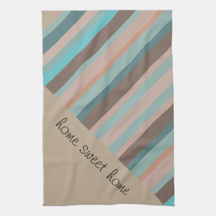 Pacific Ocean Stripes Tea Towel