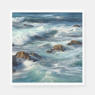 Pacific Ocean Waves Napkin