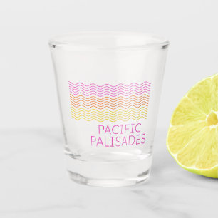 Pacific Palisades Wave Sunset Shot Glass