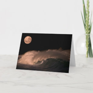 Pacific Storm Waves North Shore of Oahu, Hawaii Card