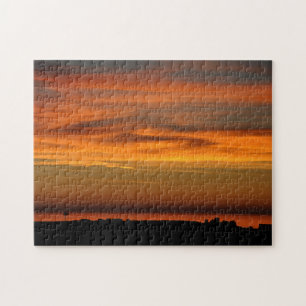 Pacific Sunset Custom Jigsaw Puzzzle Jigsaw Puzzle