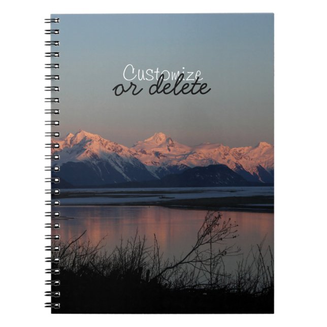 Pacific Sunset; Customisable Spiral Notebook (Front)