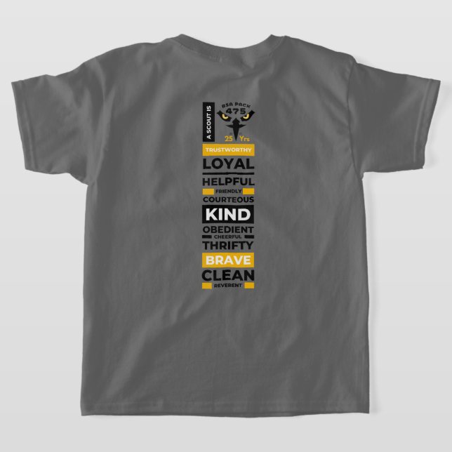 Pack 475 | 25th Anniversary T-Shirt (Laydown Back)