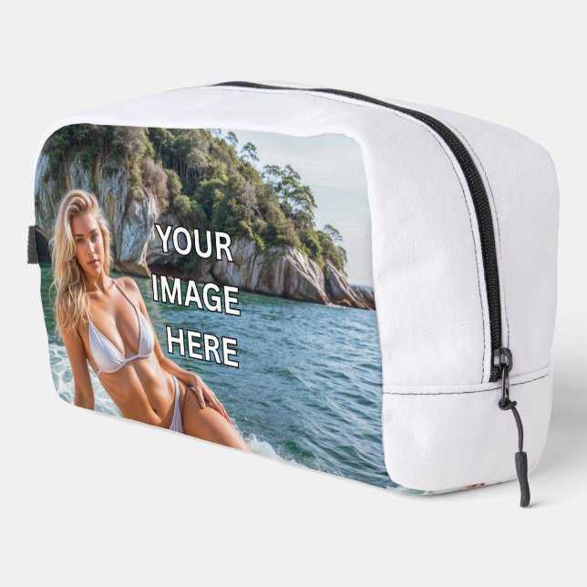 PACK! 🧼 Custom Toiletry Bag – Add Image or Text (Right Corner)