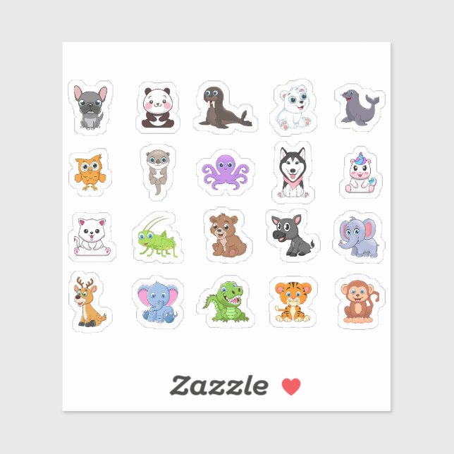 [Pack] Cut Animals | Domesticated & Wild Adorable (Sheet)