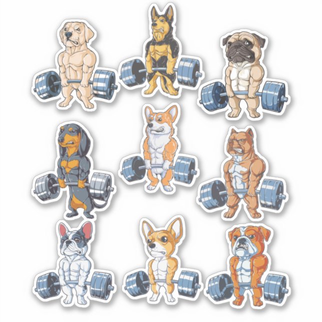 Pack Dog Gym Lover - Funny Gym Lover Pack 6 (Front)