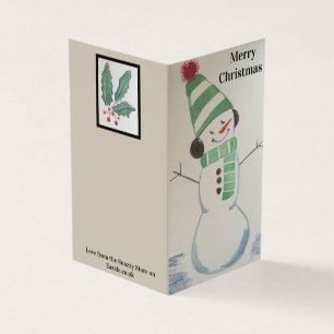 Pack of 25 Christmas Snowman Cards
