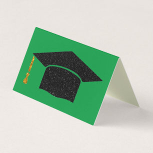 Pack of 25 Glitter Graduation Cap Cards