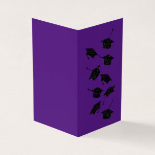 Pack of 25 Glitter Graduation Cards