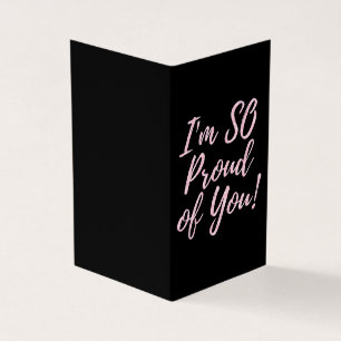 Pack of 25 Pink So Proud Glitter Graduation