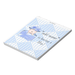 Pack of Baby Shower Candy Bar Wrapper Party Favour Notepad