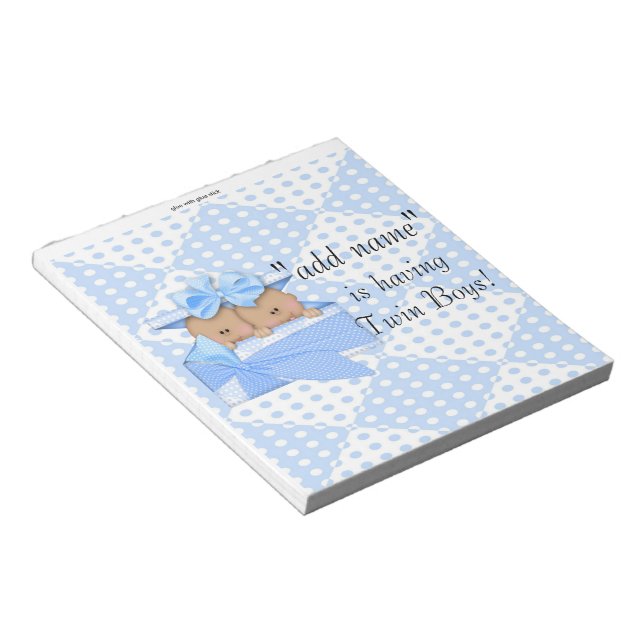 Pack of Baby Shower Candy Bar Wrappers Party Favou Notepad (Angled)