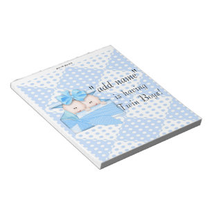 Pack of Baby Shower Candy Bar Wrappers Party Favou Notepad