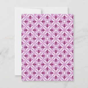 Pack of Blank Flat Note Cards in Petaline (Pink)