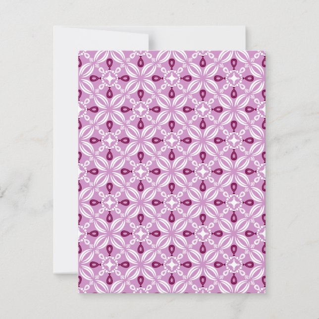 Pack of Blank Flat Note Cards in Petaline (Pink) (Front)