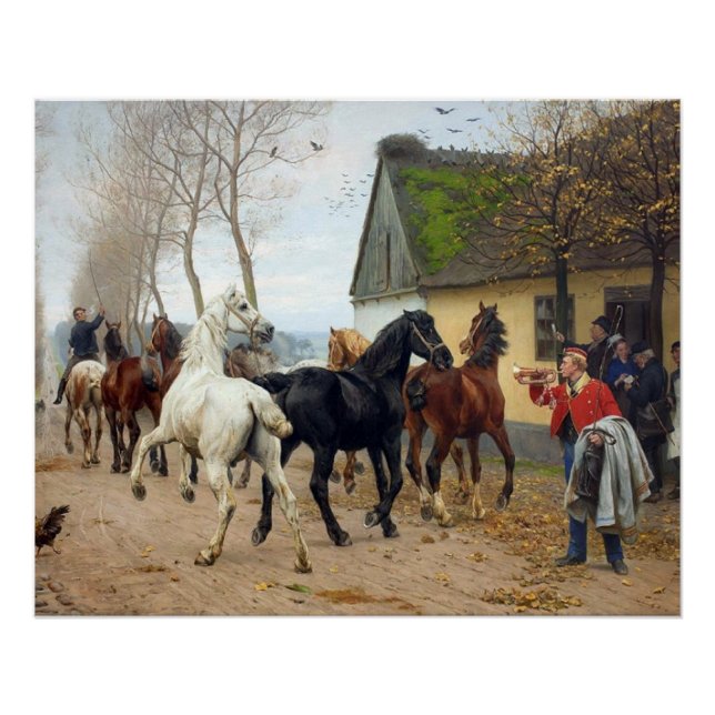 Pack of Horses circa 1878 Poster (Front)