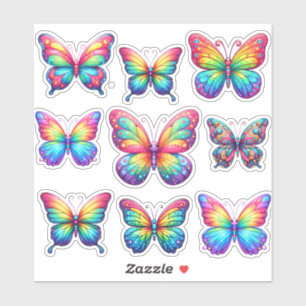 pack of rainbow butterflies