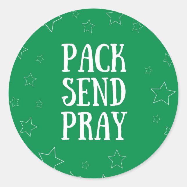 Pack Send Pray Stickers (Front)