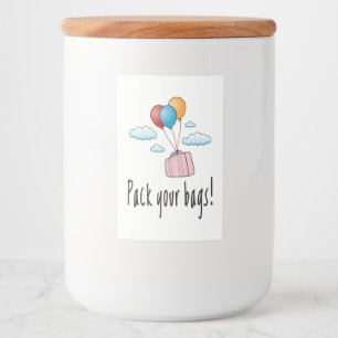 Pack your bags and let’s go on holiday food label